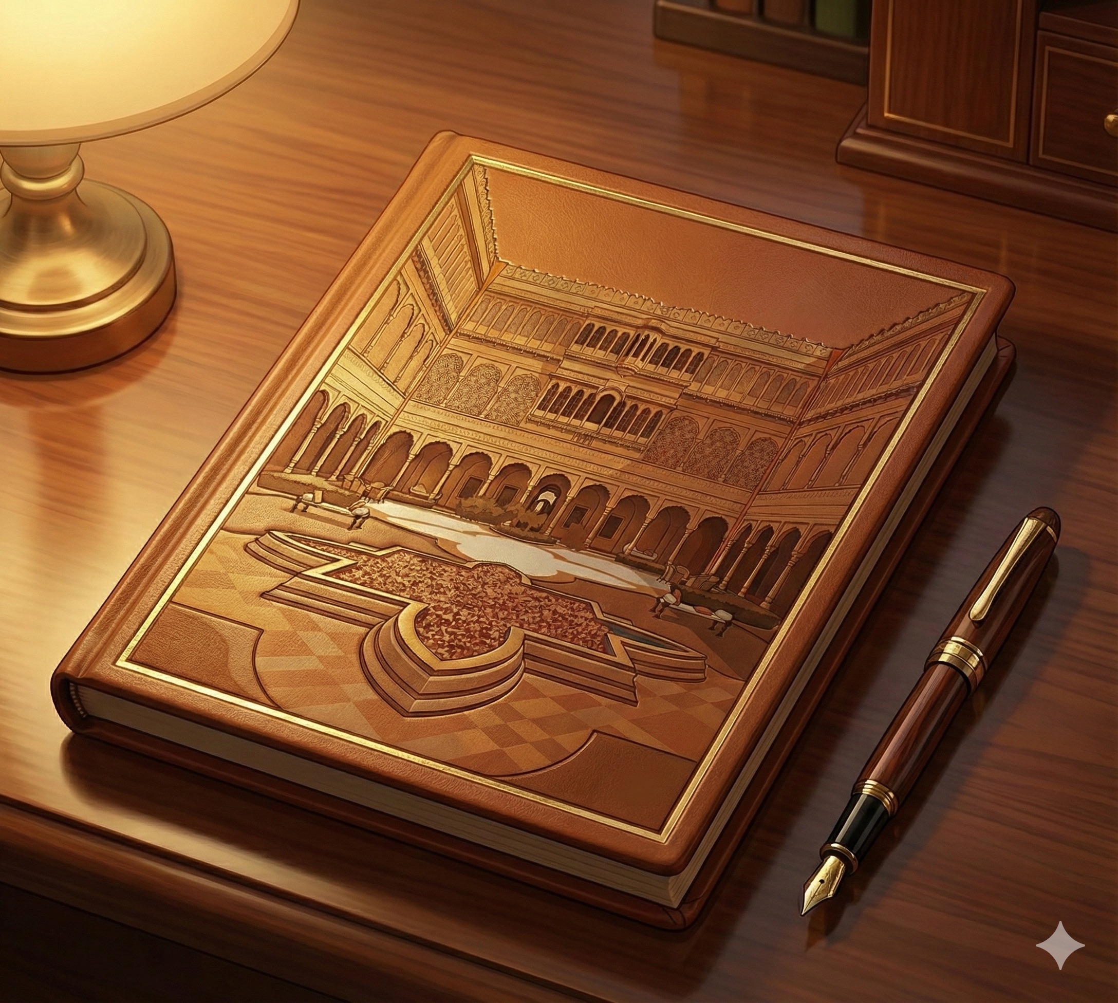 Royal Suite living area with custom textiles